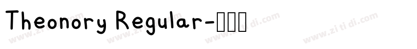 Theonory Regular字体转换